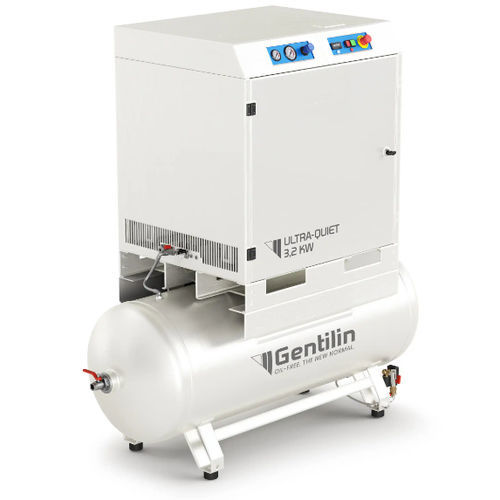 Compresseur d'air médical - QUBE DRY 550/270 HS - Gentilin - à membrane / avec sécheur d'air / sans huile