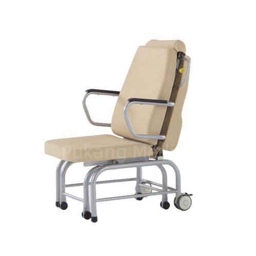 Fauteuil de repos convertible - Y-43 - Hebei Pukang Medical Instruments - manuel / avec dossier réglable / sur roulettes