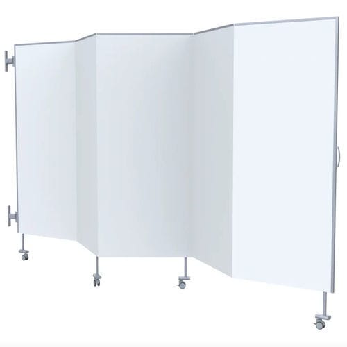 Paravent médical sur roulettes - MHAP 2010 - MIXTA - 5 panneaux / à rideau / en aluminium