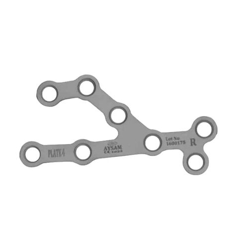 Plaque de compression de calcanéum - A596 series - Aysam Orthopaedics - verouillée / métallique