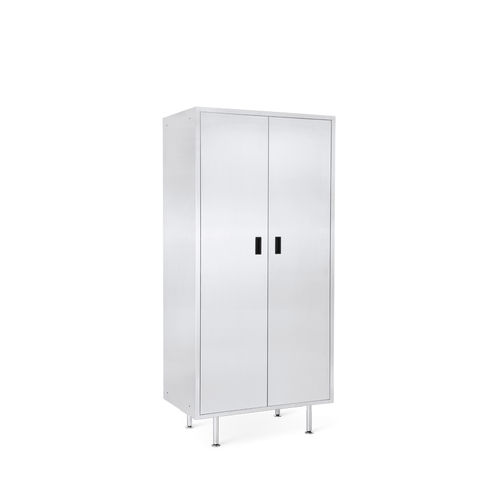 Armoire d'hôpital - 10.1140.A.3040 - JMS Healthcare Furniture - avec porte / en acier inoxydable / grise
