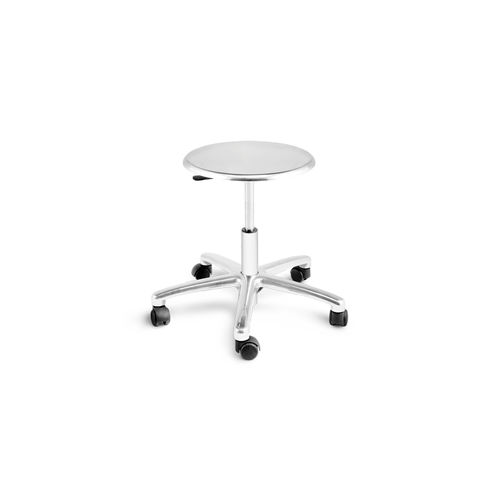 Tabouret pour établissement de santé - 10.AD.1409.I - JMS Healthcare Furniture - à hauteur variable / sur roulettes / gris