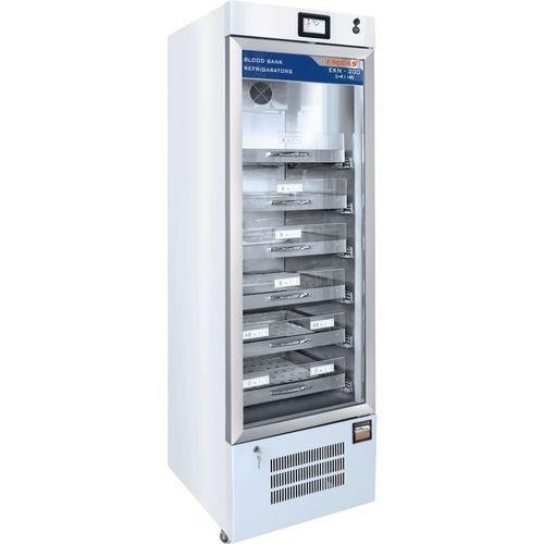 Réfrigérateur pour banques de sang - EKN 200 - EMSAS - de type armoire / sur roulettes / 1 porte