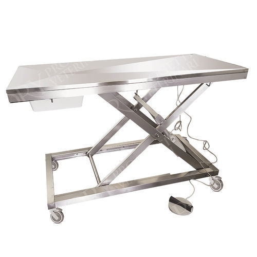 Table d'examen vétérinaire - TAV006 - Lory Progetti Veterinari srl - électrique / à hauteur variable / sur roulettes