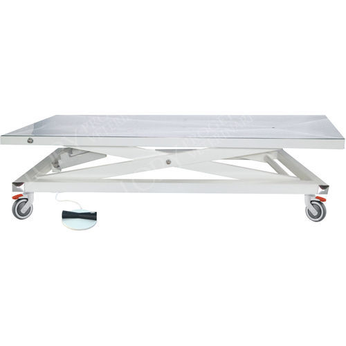 Table d'examen vétérinaire - TAV002 - Lory Progetti Veterinari srl - électrique / à hauteur variable / sur roulettes