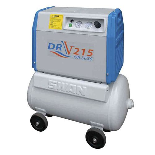 Compresseur d'air dentaire - DRV-215 series - TONG CHENG IRON WORKS CO.,LTD - sur roulettes / sans huile