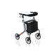 rollator à 4 roues / en aluminium / avec siège / à hauteur réglable