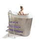 baignoire d'hydromassage avec vélo d'exercice / avec douche / avec lampes de chromathérapie