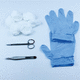ancillaire pour petite chirurgie / pour suture des plaies / stérile