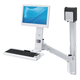 bras de support inclinable / pivotant / pour moniteurs LCD / médical
