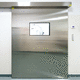 porte d'hôpital / coulissante / en acier inox / automatique