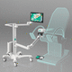 colposcope vidéo / monté sur fauteuil d'examen gynécologique