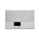 clavier médical avec pavé tactile / avec pavé numérique / en silicone / lavable