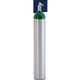 bouteille de gaz médicaux en aluminium / verte / argentée