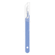 scalpel à manche plastique / à lame interchangeable / de sécurité