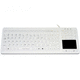 clavier médical avec pavé tactile / en silicone / lavable / imperméable