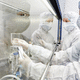 gant en nitrile / de salle blanche / ambidextre / L