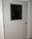 porte d'hôpital / coulissante / de protection / de radioprotection