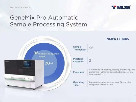 Le système automatisé de traitement d'échantillons GeneMix Pro de Tianlong a remporté le prix #IDEA American Idea Industrial Design Award 2023 , l'un des quatre plus grands prix de design industrie...