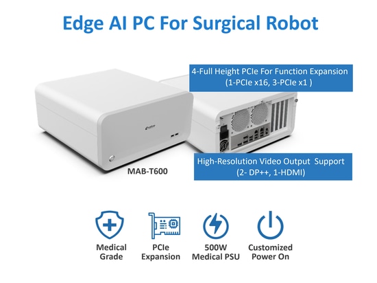 Avalue Healthcare Edge AI PC pour robot chirurgical