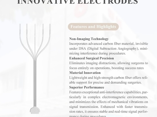 Première électrode innovante en fibre de carbone au monde