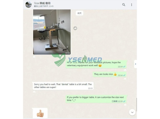 Avis sur les équipements vétérinaires d'un vétérinaire norvégien