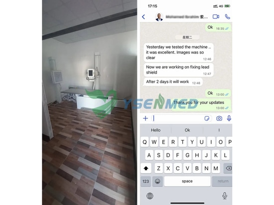 Un médecin du Somaliland satisfait du système YSENMED 65kW DR