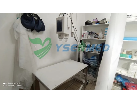 L'unité vétérinaire portable DR YSENMED YSX056-PE VET fonctionne bien dans une clinique vétérinaire en Russie.