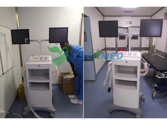 Système de radiographie à bras en arc YSENMED YSX-C35B de 3,5 kW installé dans un hôpital de la République du Congo