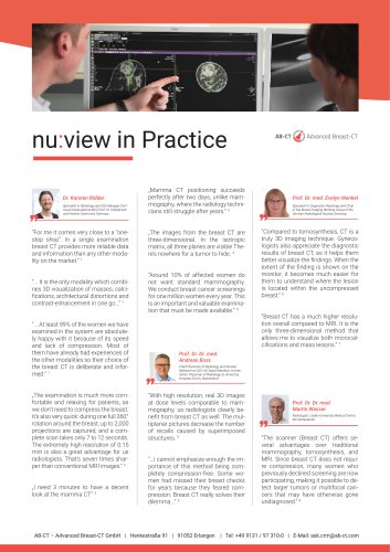 Testimonials from radiologists