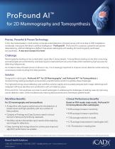 ProFound AI™ for 2D Mammography and Tomosynthesis