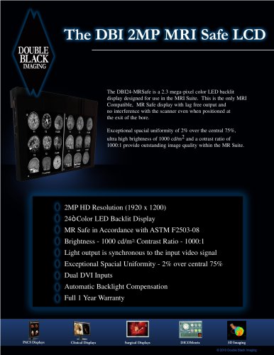 The DBI 2MP MRI Safe LCD