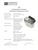 EU Declaration of Conformity Model 9DP Ion Chamber/Survey Meter