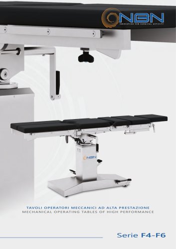 F4-F6 Series - Mechanical operating tables of high performance