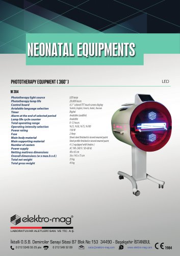 PHOTOTHERAPY EQUIPMENT (360°) M 304