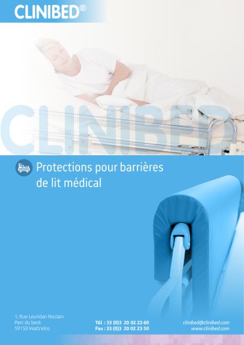 Protections pour barrières de lit médical