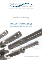 IMPLANTS CATALOGUE VENTOTENE SCREW & ROD SYSTEM