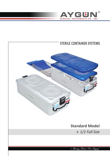 STERILE CONTAINER SYSTEMS Standard Model 1/1 Full Size