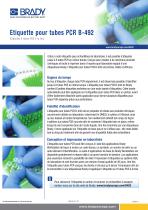 Etiquette pour tubes PCR Brady B-492 - Etiquetez 8 tubes PCR à la fois - 1