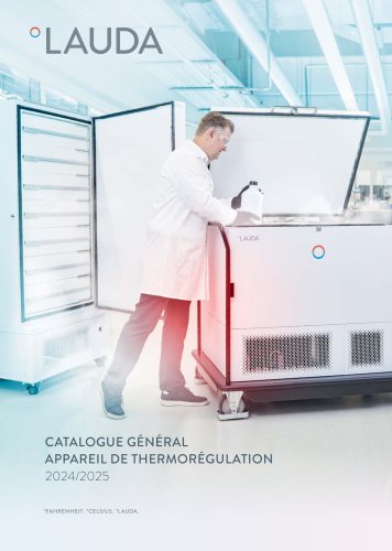 Catalogue général appareil de thermorégulation
