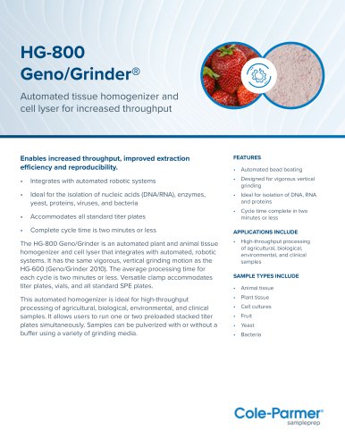 HG-800 GenoGrinder®
