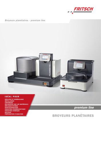 Broyeurs planétaires · premium line