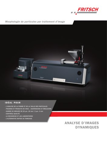 Granulomètre ANALYSETTE 28 ImageSizer