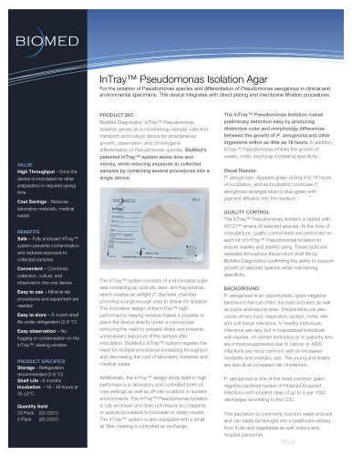 InTray™ Pseudomonas Isolation Agar