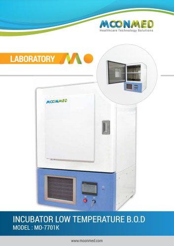 INCUBATOR LOW TEMPERATURE B.O.D MODEL : MO-7701K