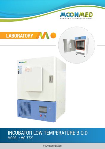 INCUBATOR LOWTEMPERATURE B.O.D MODEL : MO-7721