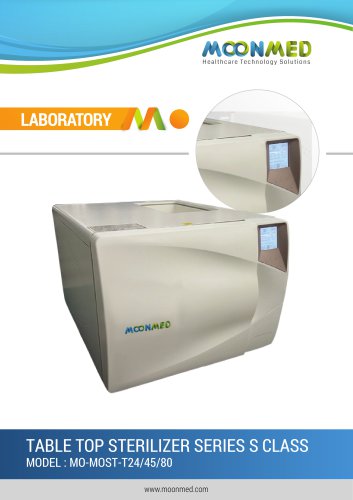 LABORATORY TABLE TOP STERILIZER SERIES S CLASS