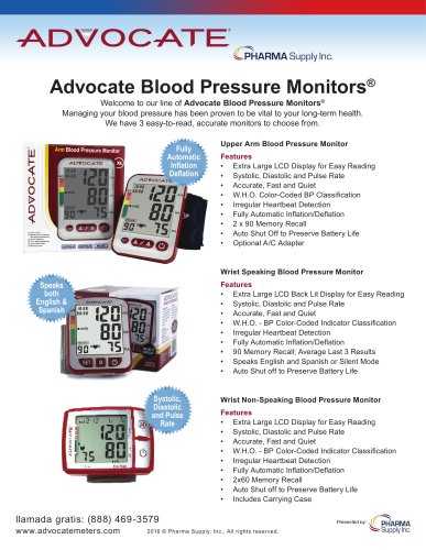 Advocate Blood Pressure Monitors®