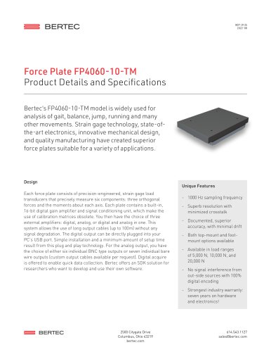 Force Plate FP4060-10-TM