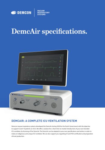 DEMCAIR:A COMPLETE ICU VENTILATION SYSTEM